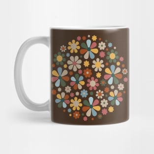 70's Retro Flower Pattern Mug